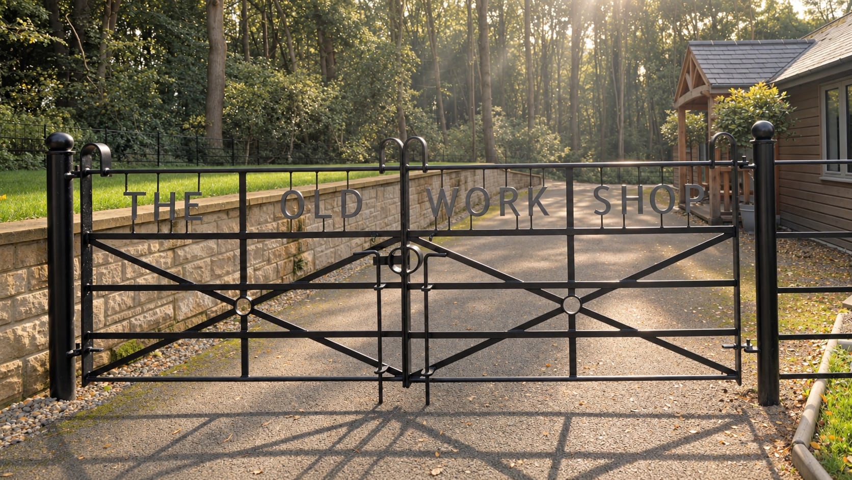 The Old Workshop entrance gate