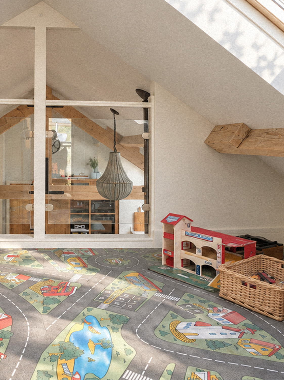 Joe’s Garage and the original road-pattern playroom floor